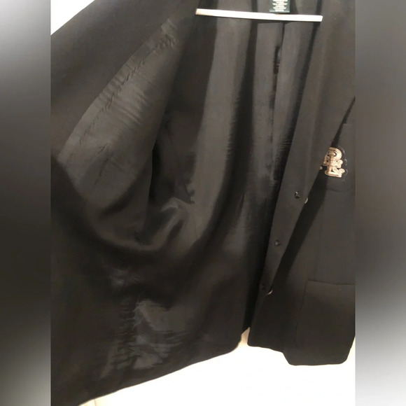 RARE Vintage Lauren Ralph Lauren Wool Blazer with Crest - Picture 6 of 12